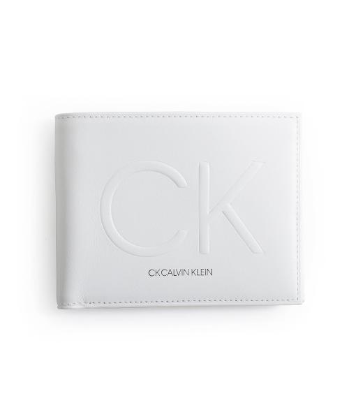 CKカルバン・クライン ロゴス 二つ折り財布 カード段4