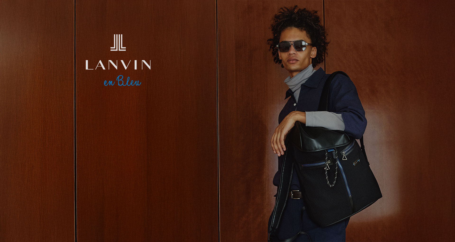 LANVIN en Bleu メンズバッグと財布のコレクション