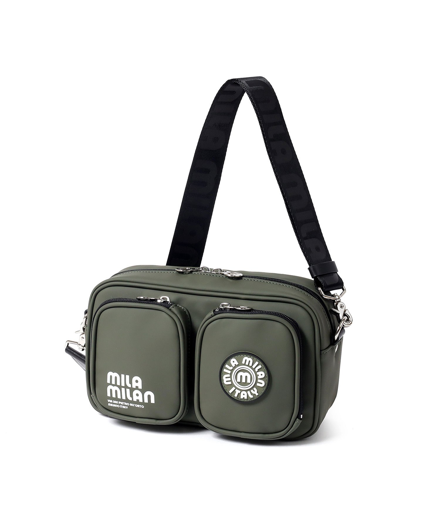 ミラ・ミラン ベスパ ショルダーバッグ(カーキ)