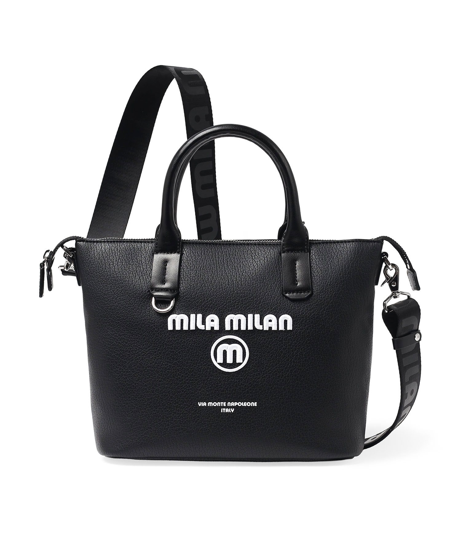 ミラ・ミラン ププリエ ミニトートバッグ 2WAY(クロ)