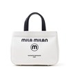 ミラ・ミラン コルソ ミニトートバッグ(シロ)