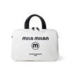 ミラ・ミラン コルソ ミニブリーフバッグ(シロ)