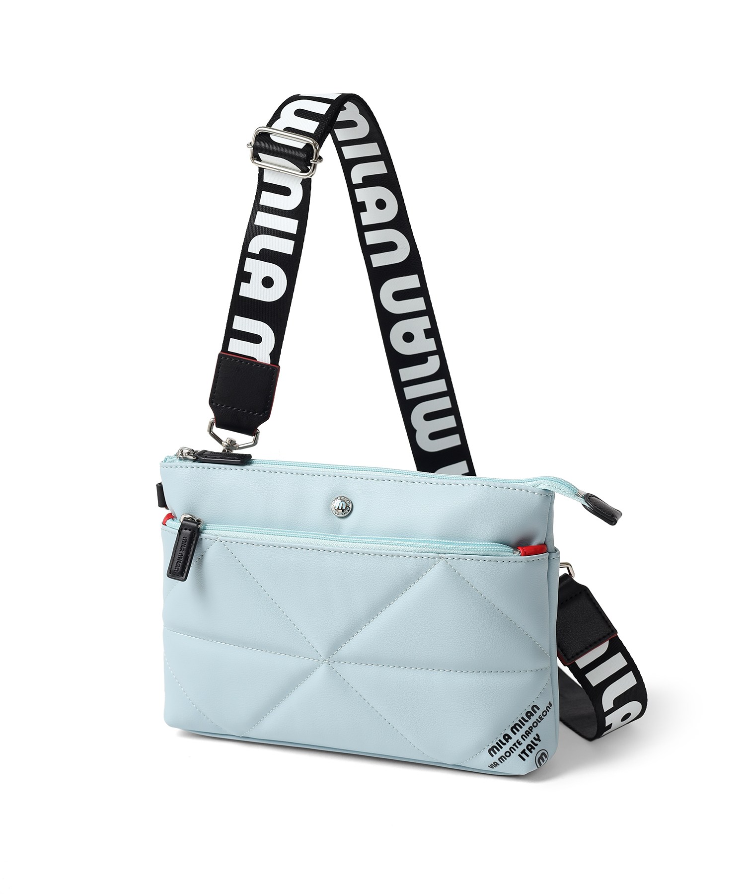 ミラ・ミラン テトラ クラッチ兼用 ショルダーバッグ(ブルー)