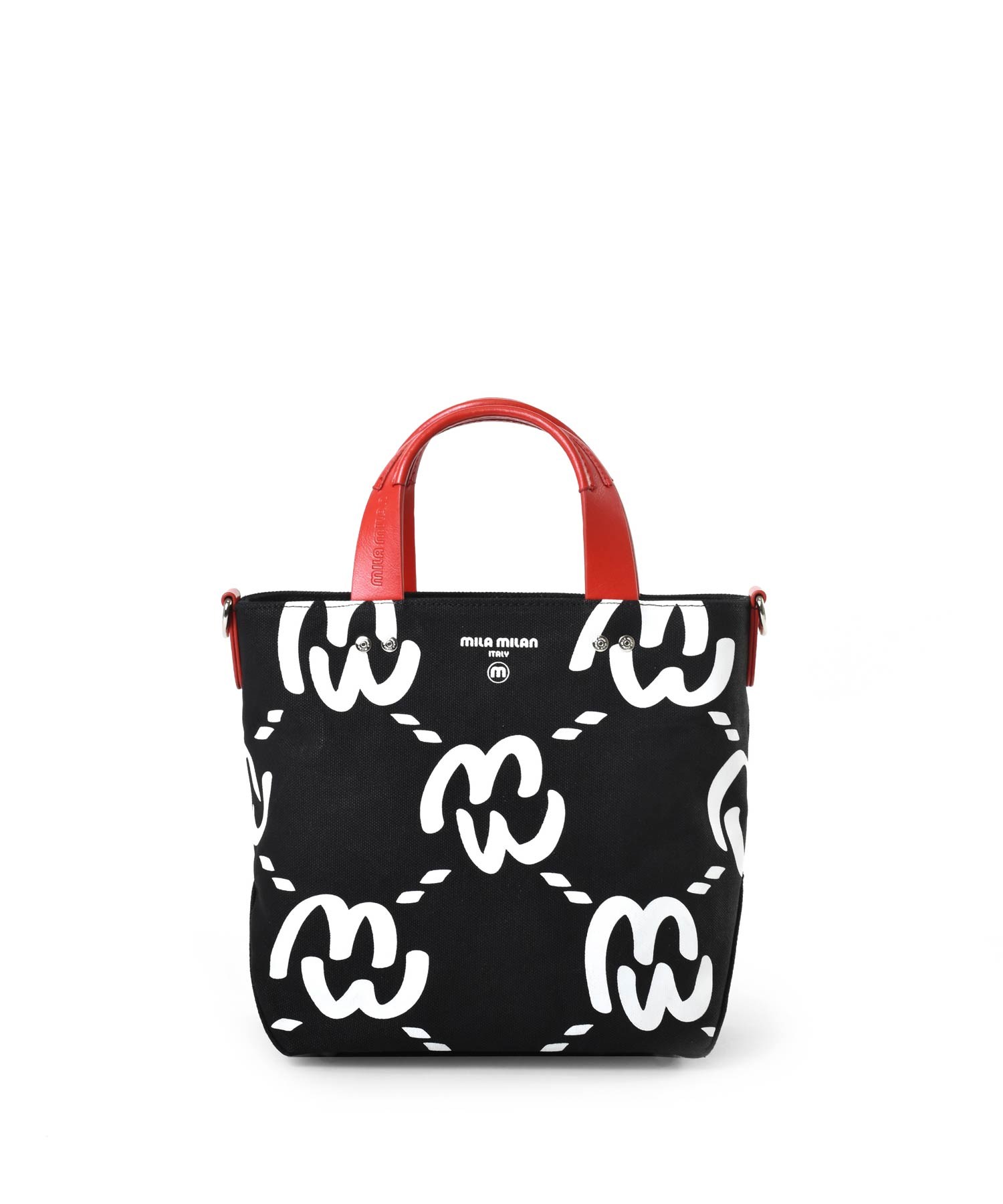 ミラ・ミラン ミミ ショルダーバッグ兼用 ミニトートバッグ(クロ)