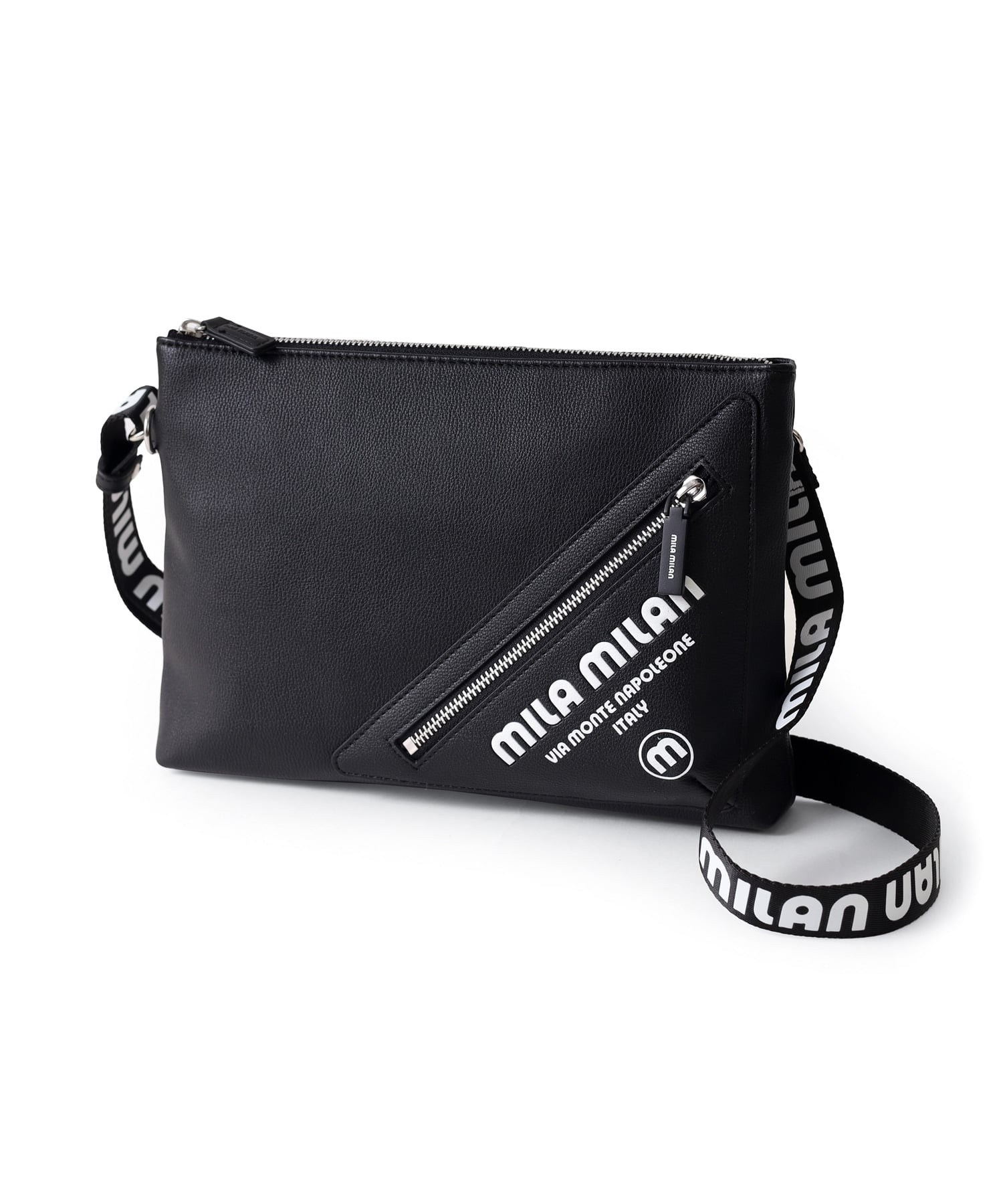 ミラ・ミラン プリモ クラッチバッグ兼用 ショルダーバッグ 2WAY(クロ)