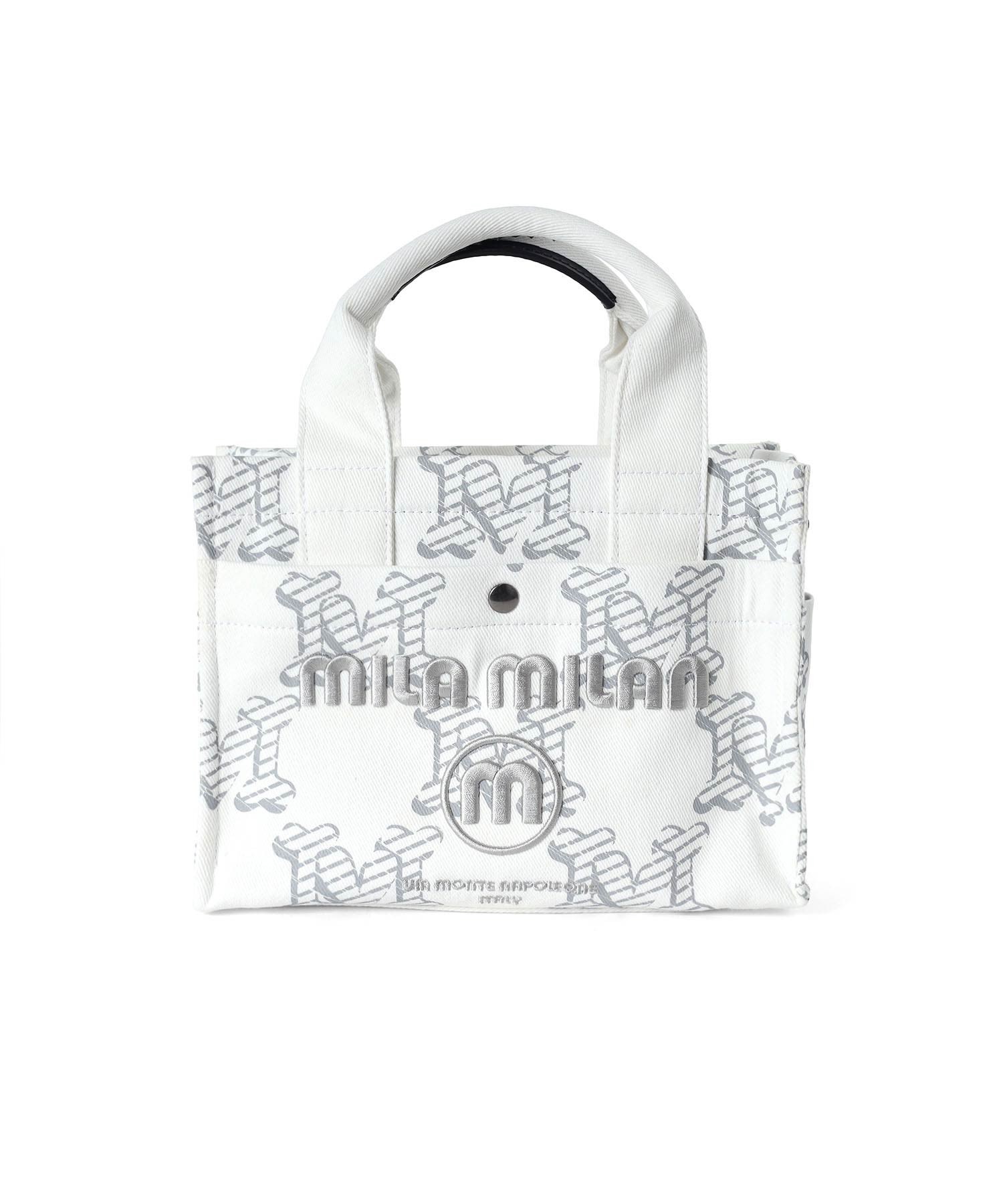 ミラ・ミラン デニーモ ミニトートバッグ 2WAY(シロ)