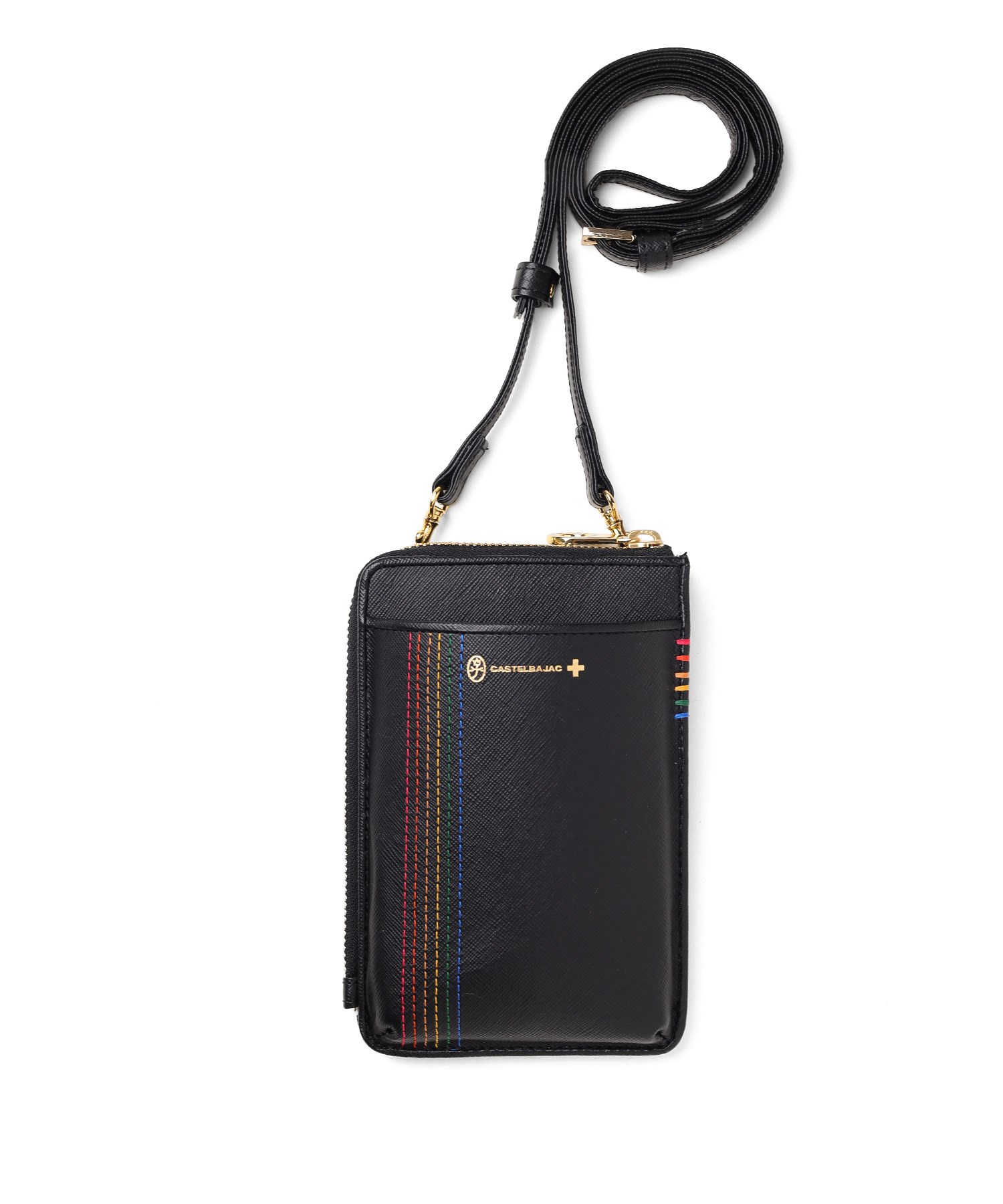 カステルバジャック シェスト スマホショルダーバッグ S カード段7(クロ)