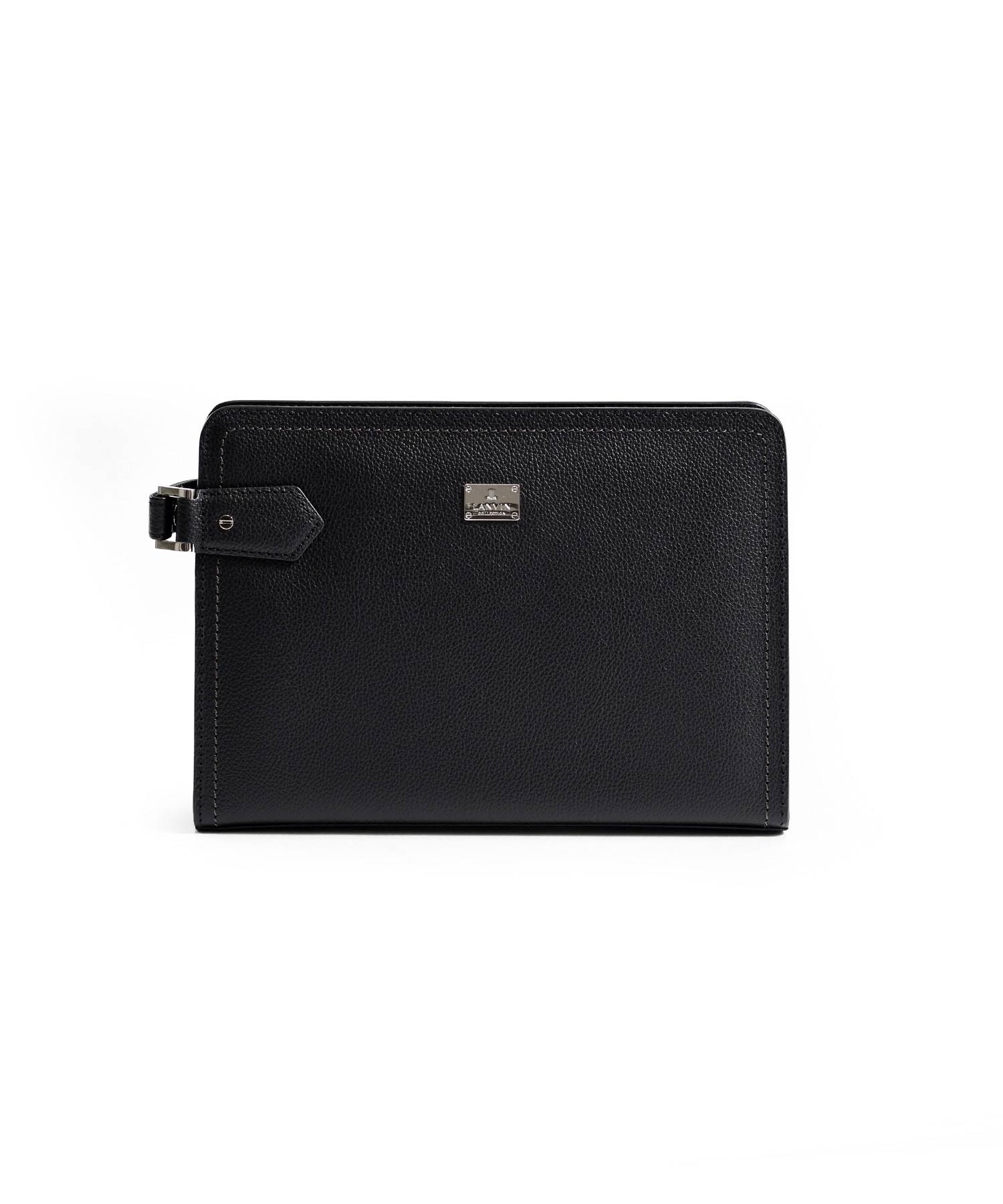 ランバン コレクション マクシム レザーメンズバッグ 25cm(クロ)