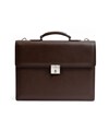 ランバン コレクション マクシム レザービジネスバッグ A4 カブセ(チョコ)