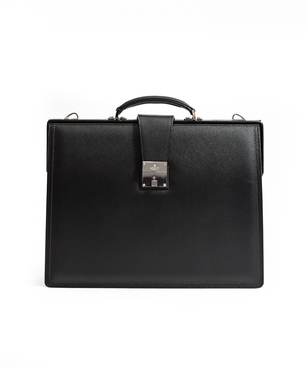 ランバン コレクション マクシム レザーダレスバッグ A4(クロ)