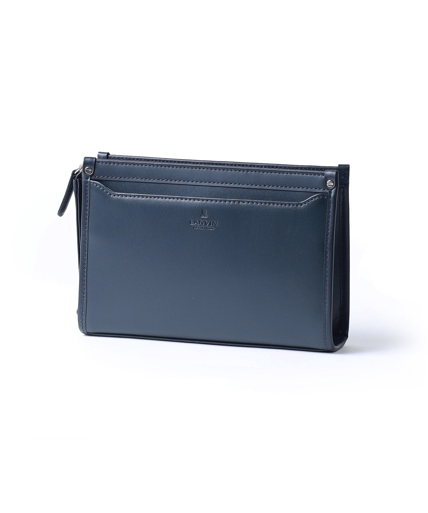 ランバン コレクション ニューフロー レザークラッチバッグ 27cm(コン)