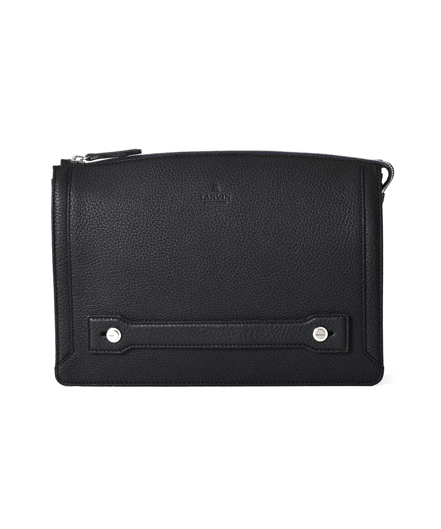 ランバン コレクション コト― レザークラッチバッグ 2WAY B5(クロ)