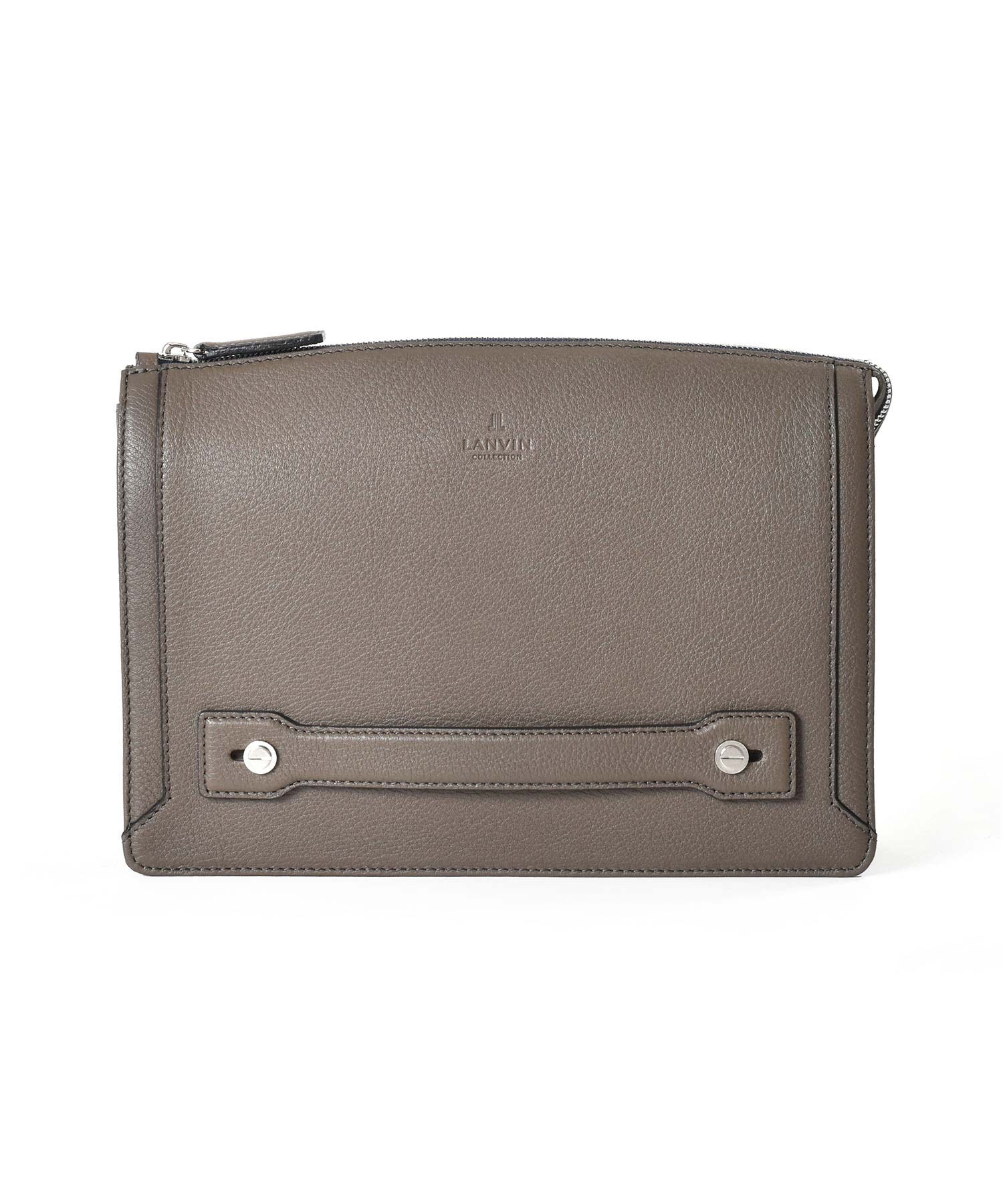 LANVIN レザーミートBAG 美品 中古・古着通販】LANVIN (ランバン) レザーショルダーバッグ ブラック