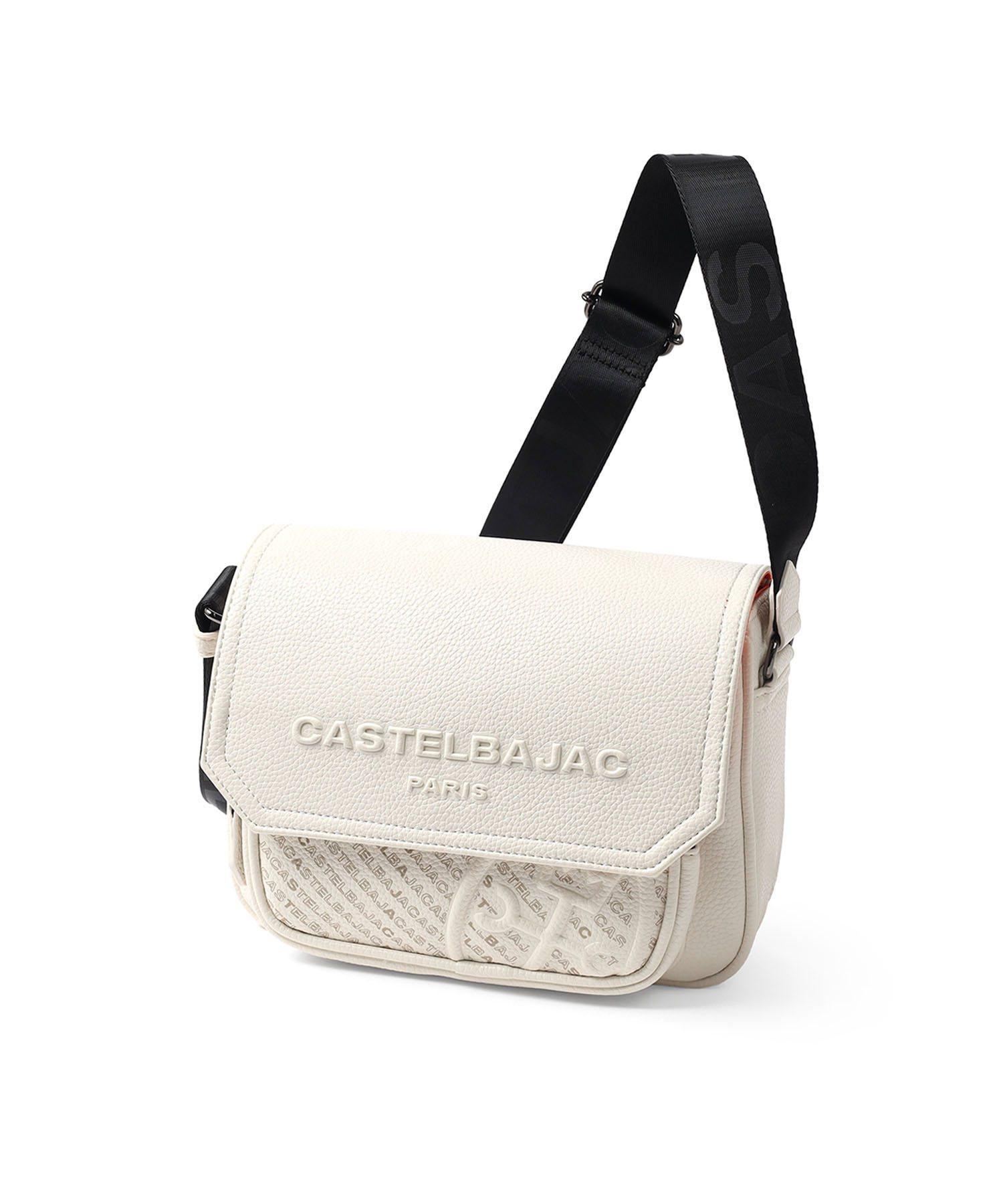 カステルバジャック バッグ ショルダーバッグ 横型 白(ホワイト