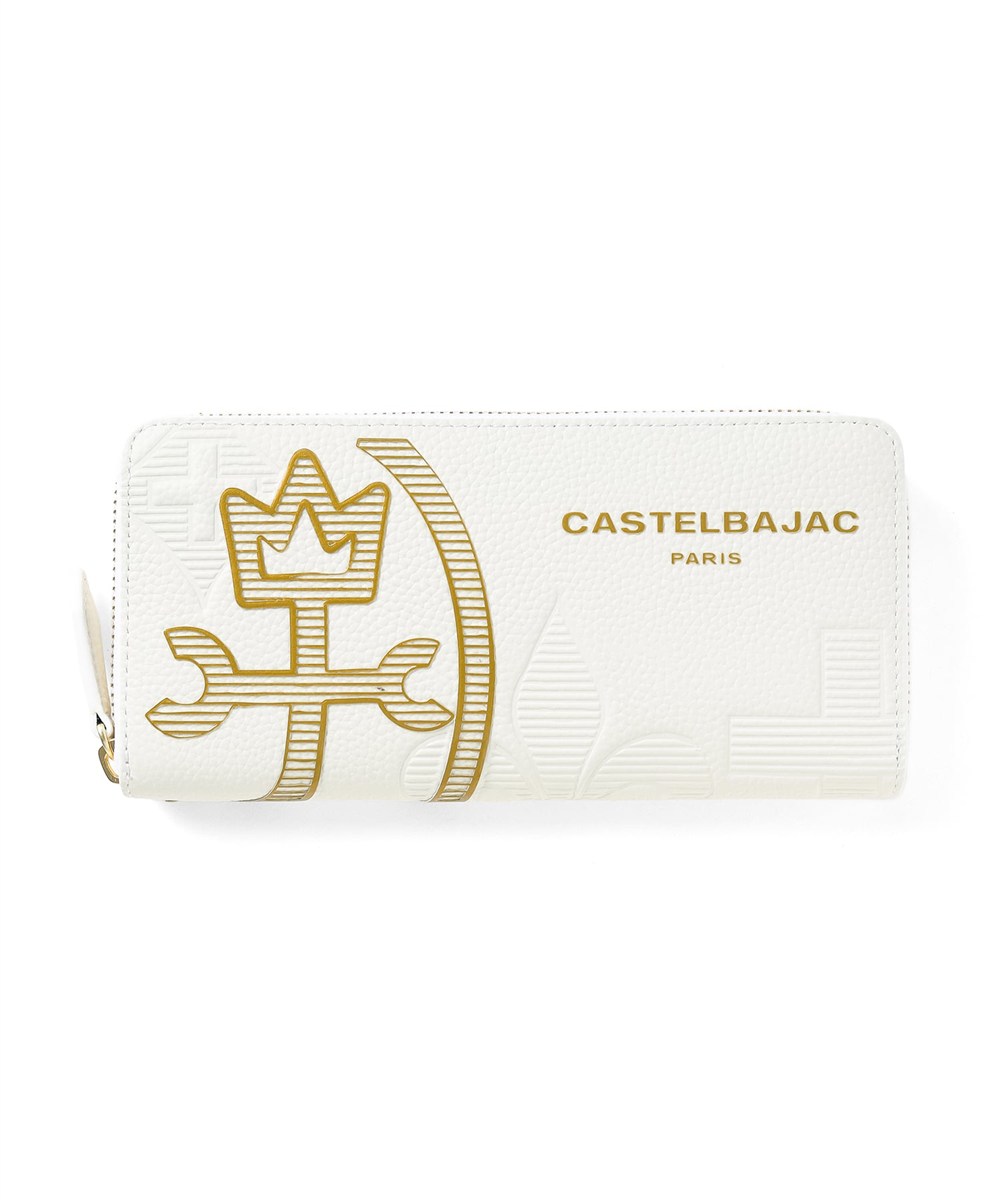 カステルバジャック カヌレ ラウンドファスナー長財布 カード段13