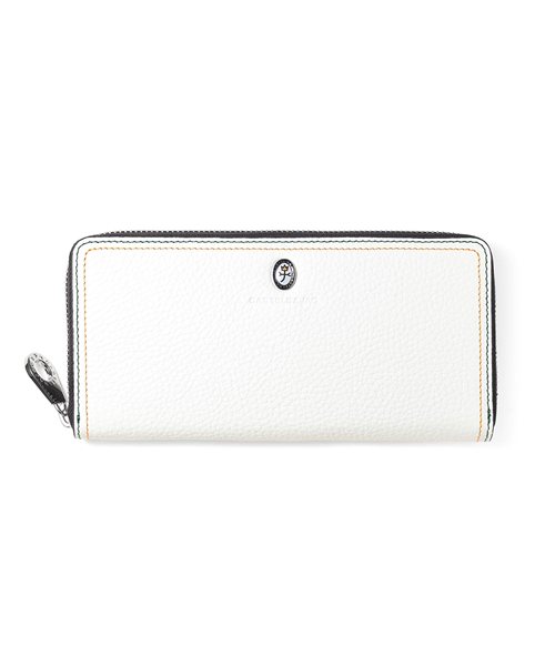 カステルバジャック スレッド ラウンドファスナー長財布 カード段18