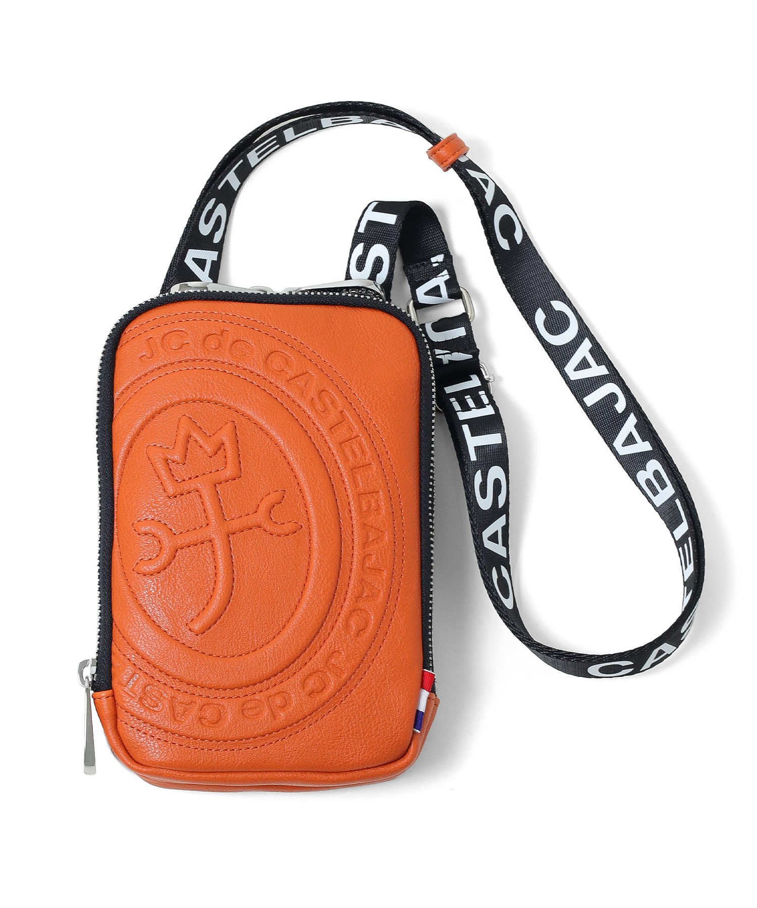 カステルバジャック ポルテ スマホショルダーバッグ ダブルルーム(オレンジ)