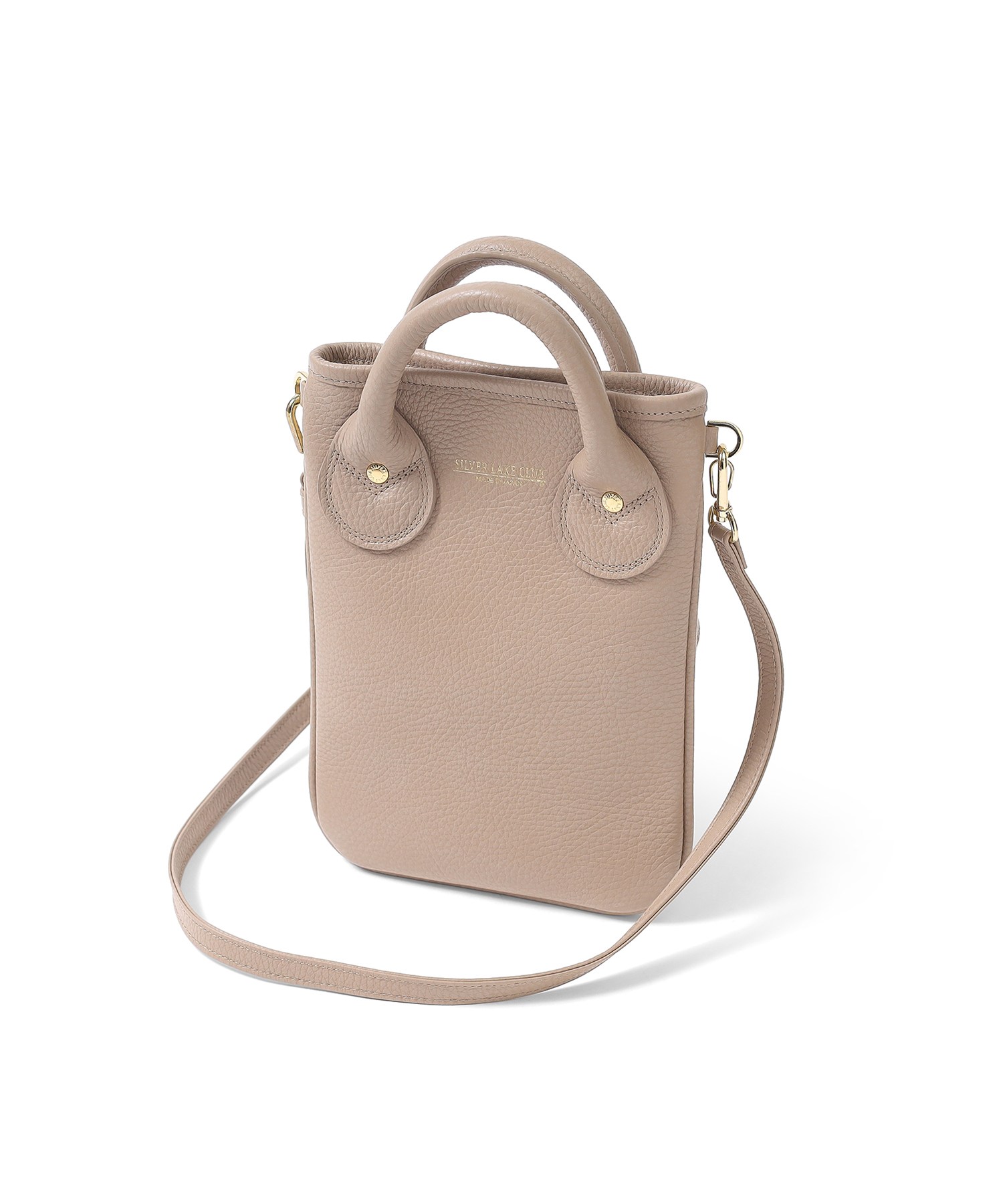 シルバーレイククラブ カールトン レザーミニショルダーバッグ(トープ)