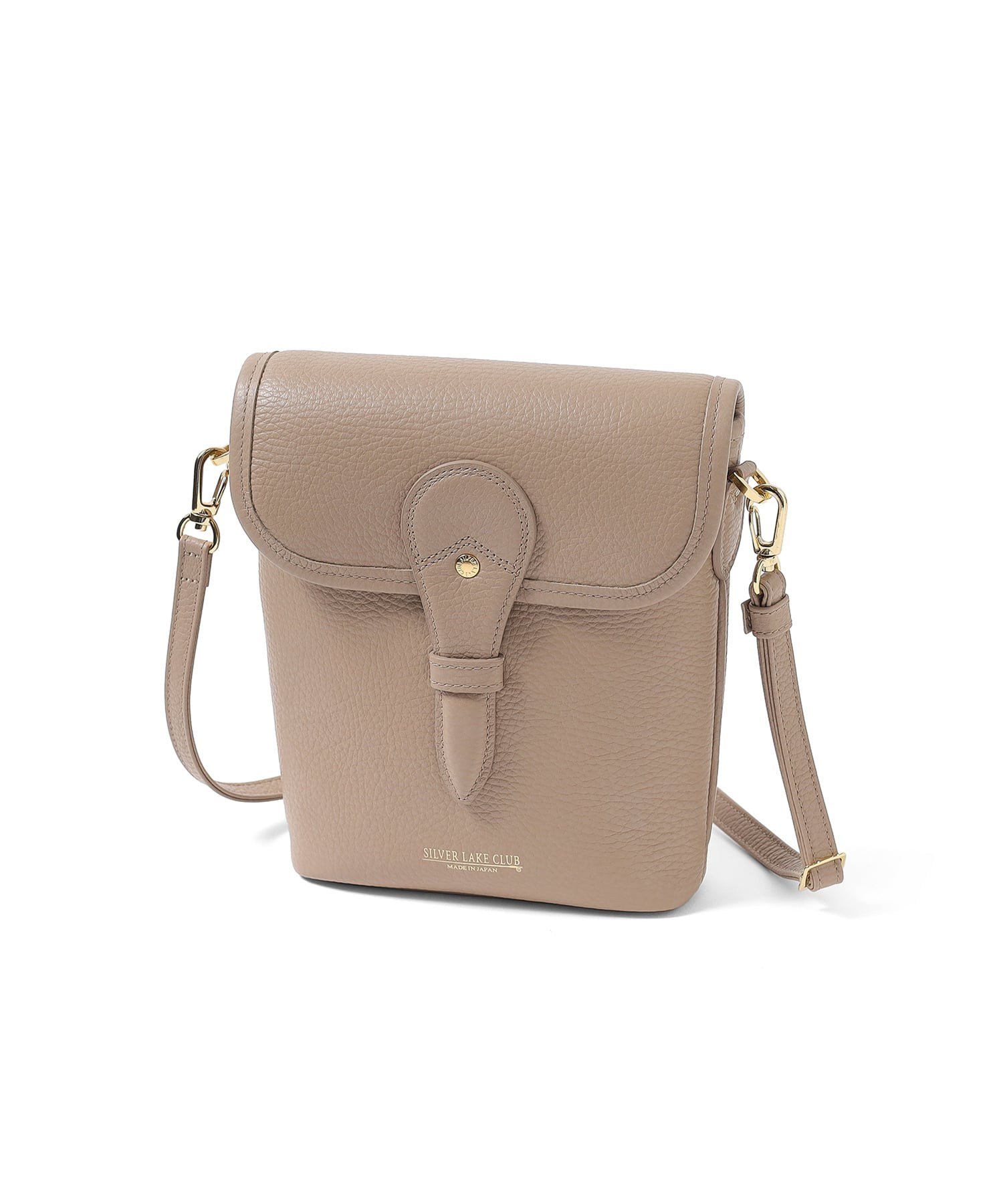 シルバーレイククラブ カールトン レザーミニショルダーバッグ(トープ)
