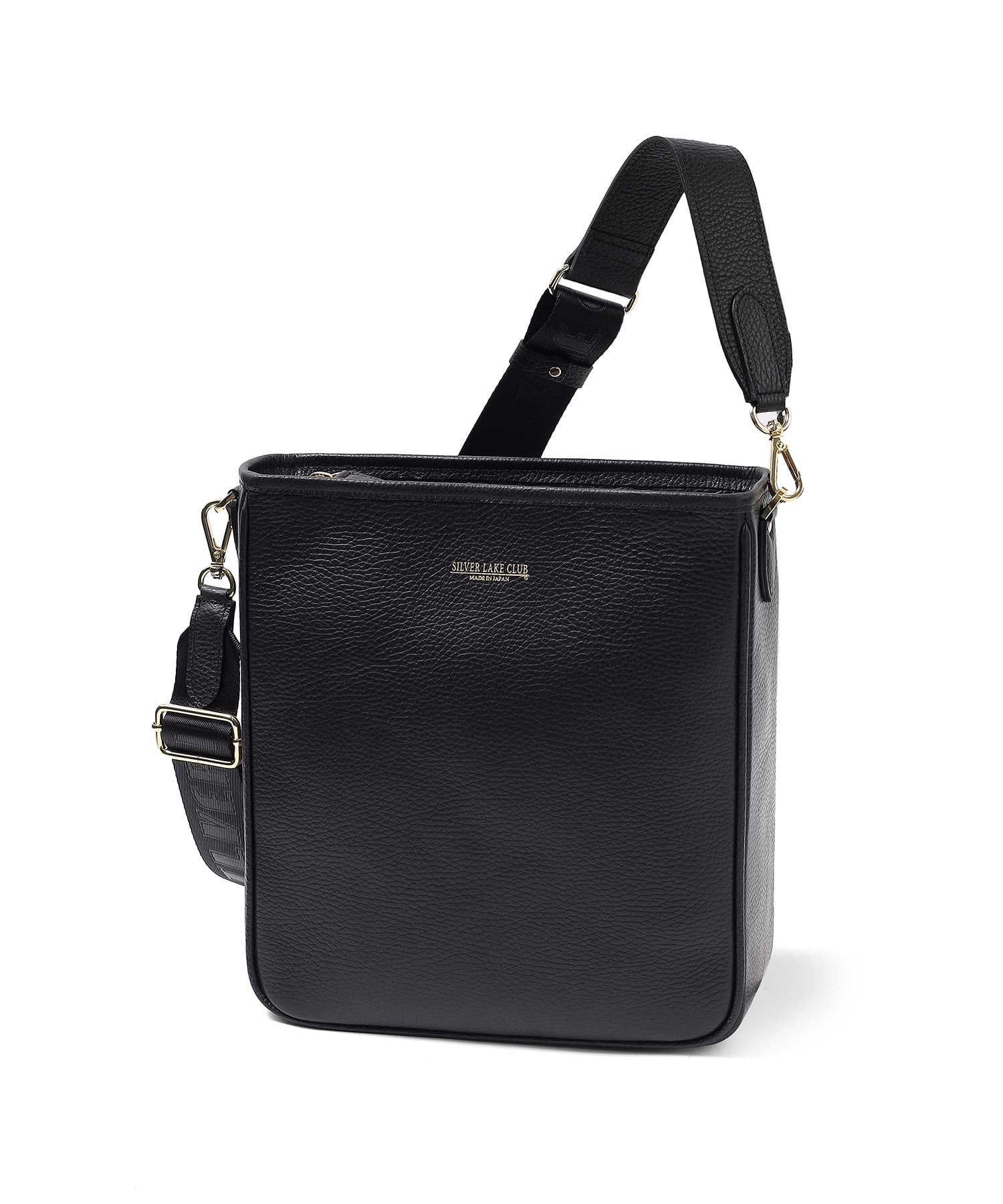 シルバーレイククラブ カールトン レザーショルダーバッグ(クロ)