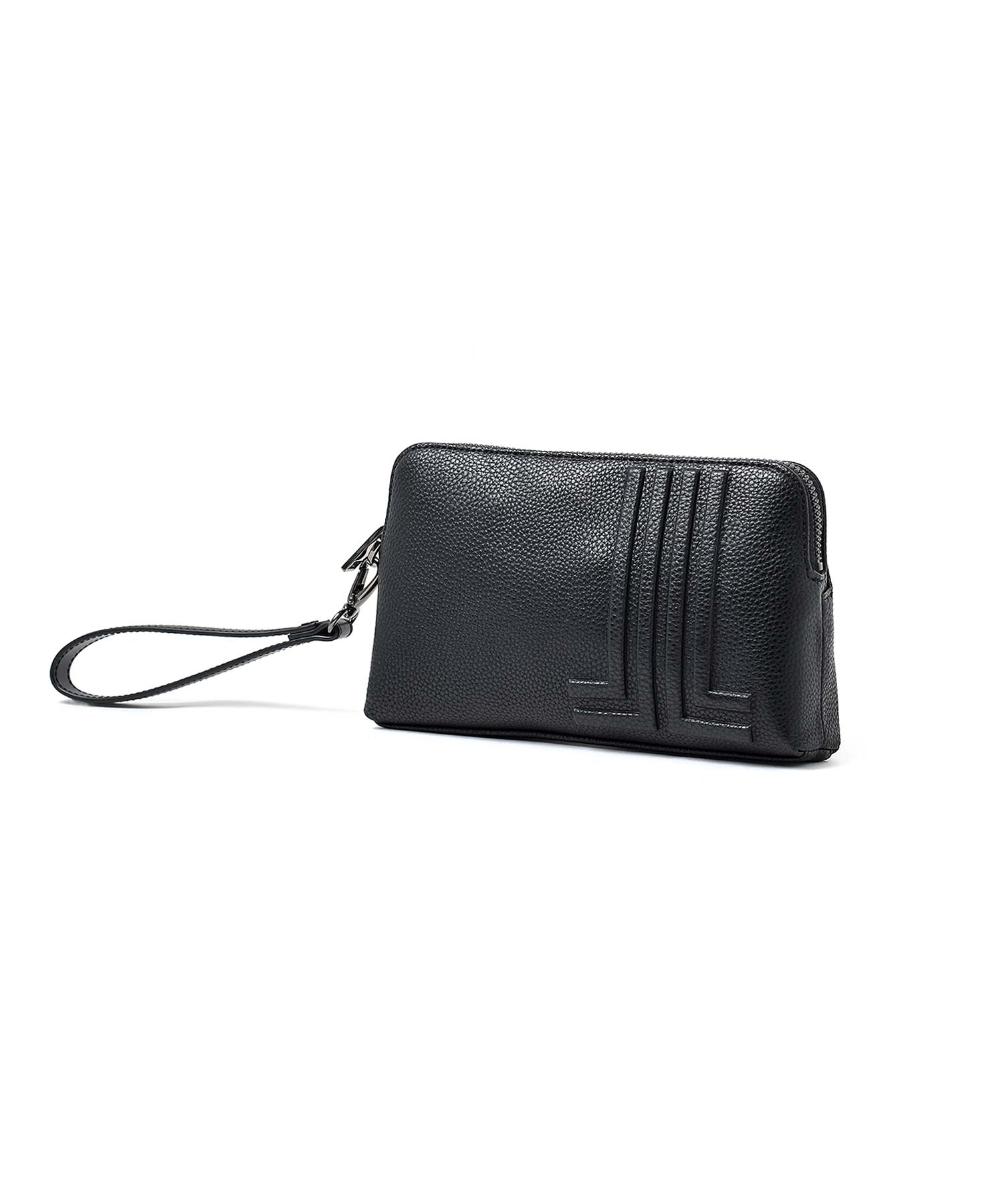 ランバン オン ブルー タンブル ショルダー兼用クラッチバッグ(クロ)