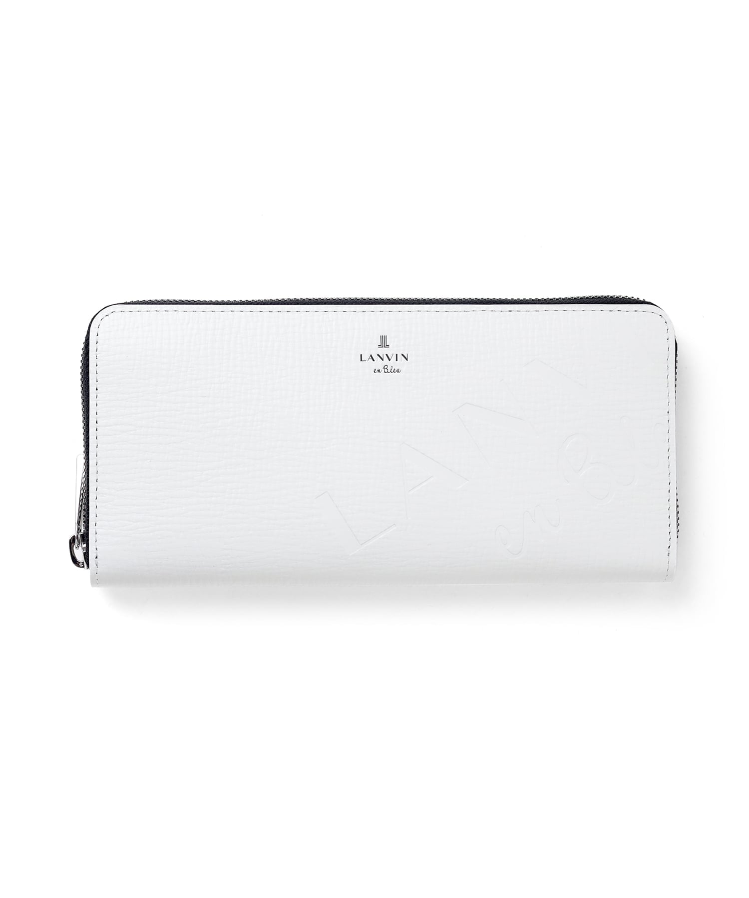 ランバン オン ブルー バトラー ラウンドファスナー長財布 カード段12