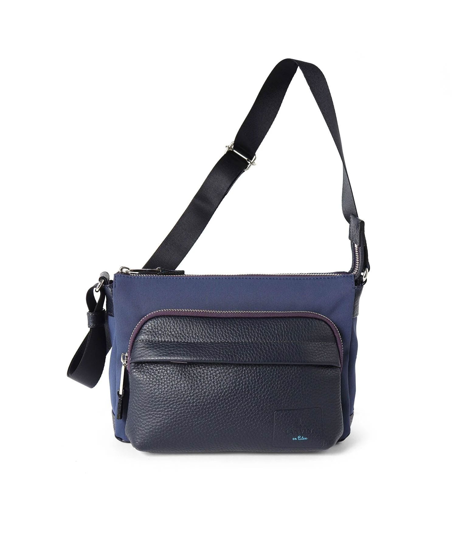 ランバン オン ブルー ピケ ミニショルダーバッグ(コン)