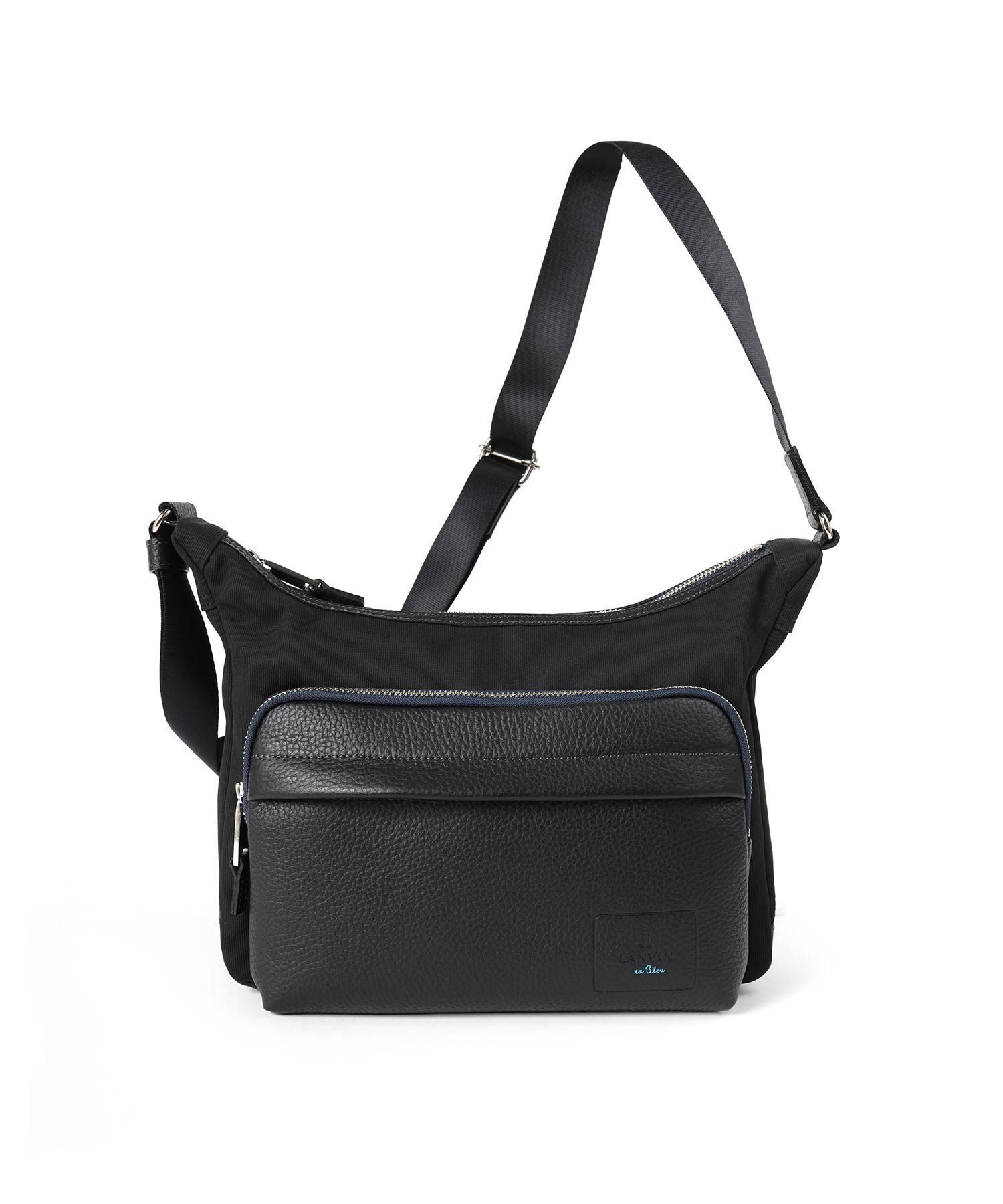 ランバン オン ブルー ピケ ショルダーバッグ(クロ)