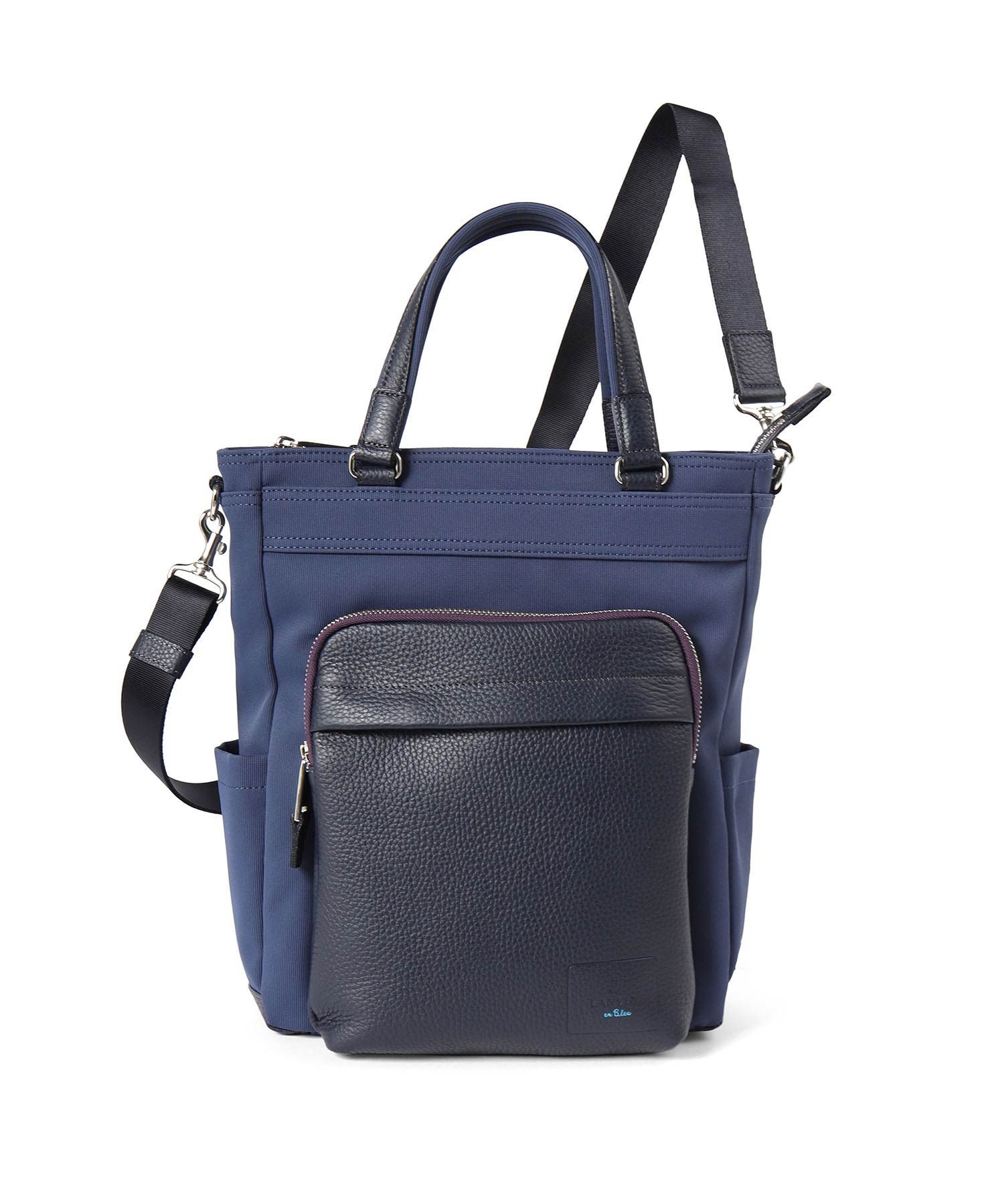 ランバン オン ブルー ピケ ショルダー兼用 トートバッグ A4(コン)