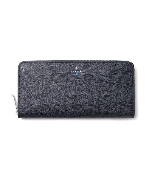 ランバン オン ブルー ネビュラ ラウンドファスナー長財布 カード段13