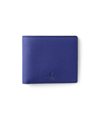 ランバン オン ブルー モル 二つ折り財布 純札 カード段6(ブルー)