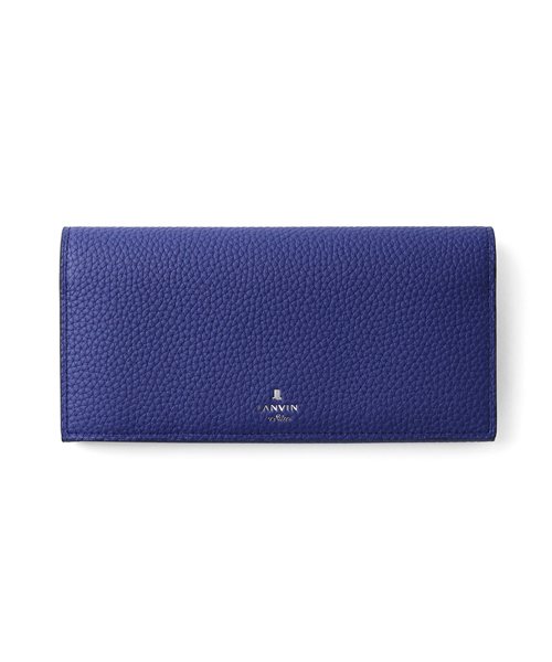 ランバン オン ブルー モル かぶせ長財布 カード段6
