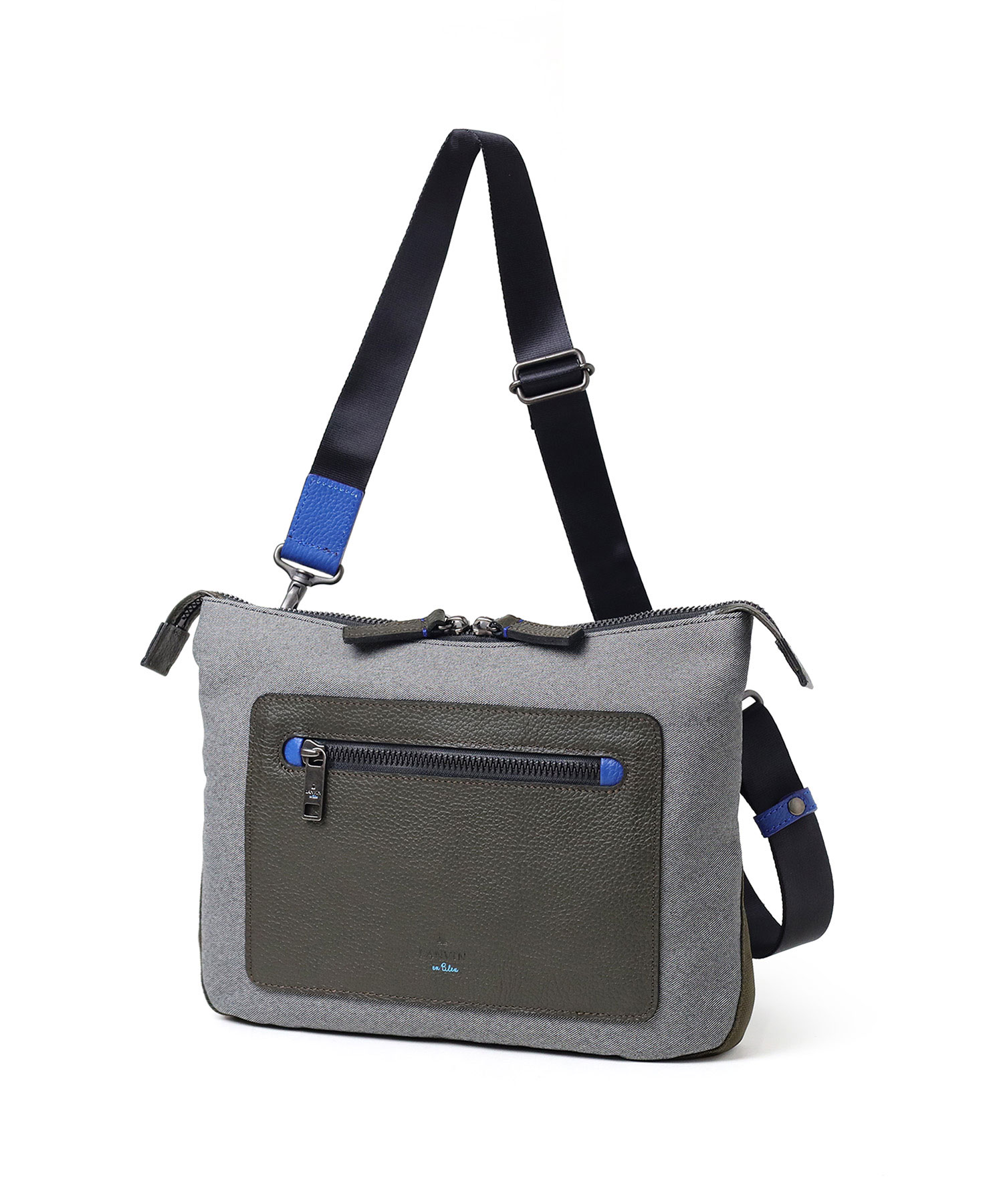 ランバン オン ブルー ラナ ショルダーバッグ B5(グレー)