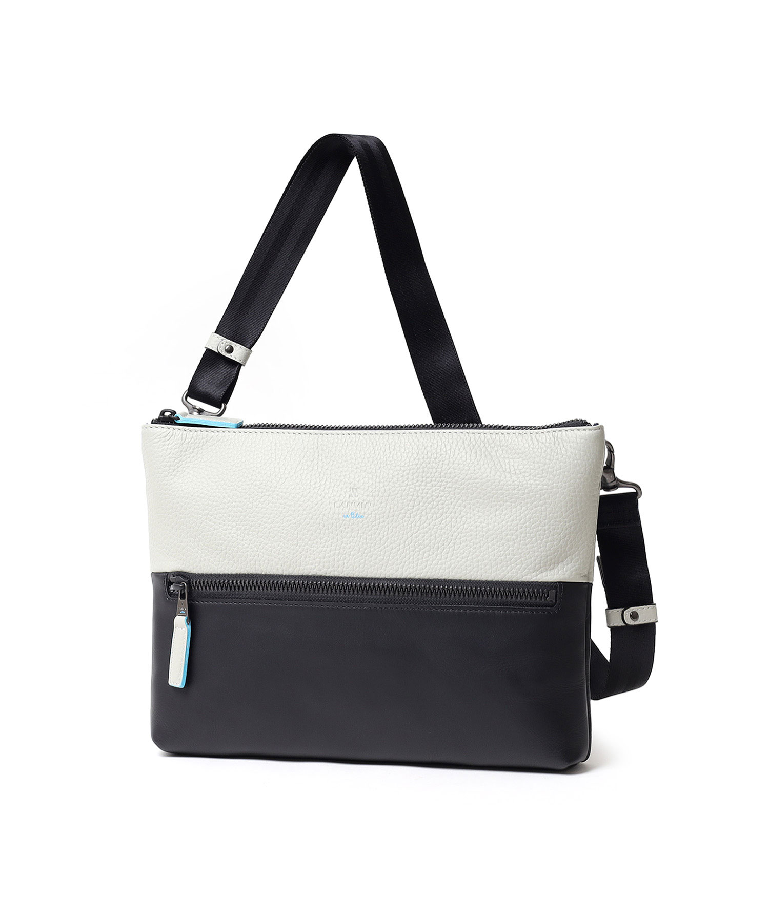 ランバン オン ブルー フェリチタ レザーショルダーバッグ B5 2WAY(シロ)