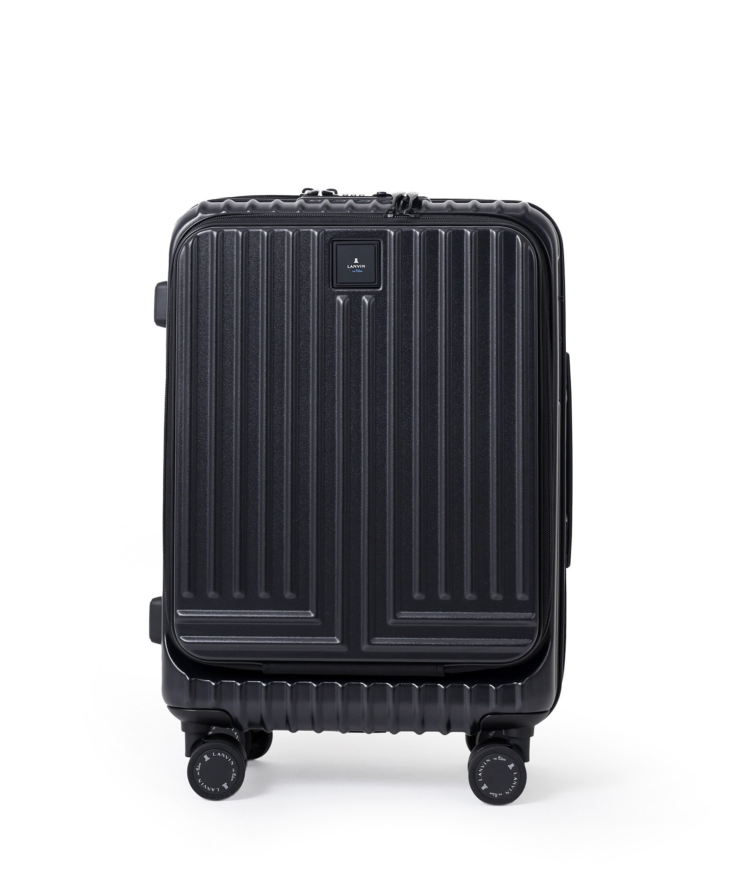 ランバン オン ブルー ヴィラージュファスナー キャリーバッグ 36L 機内持ち込み Sサイズ(クロ)