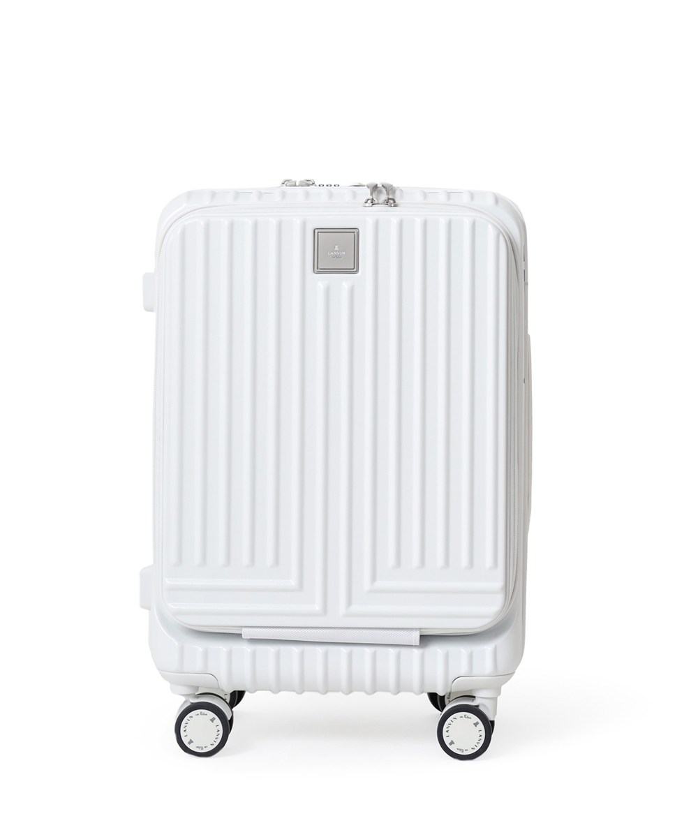 ランバン オン ブルー ヴィラージュファスナー キャリーバッグ 36L 機内持ち込み Sサイズ(シロ)