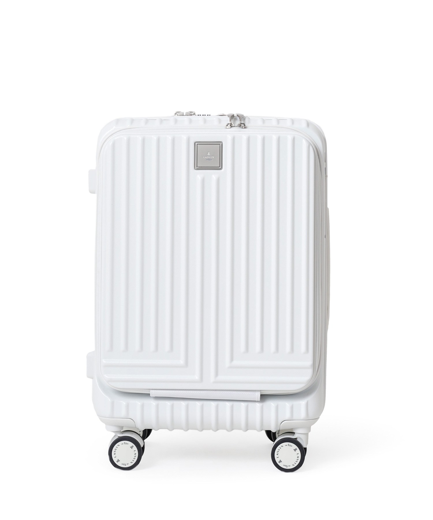 ランバン オン ブルー ヴィラージュファスナー キャリーバッグ 36L 機内持ち込み Sサイズ(シロ)