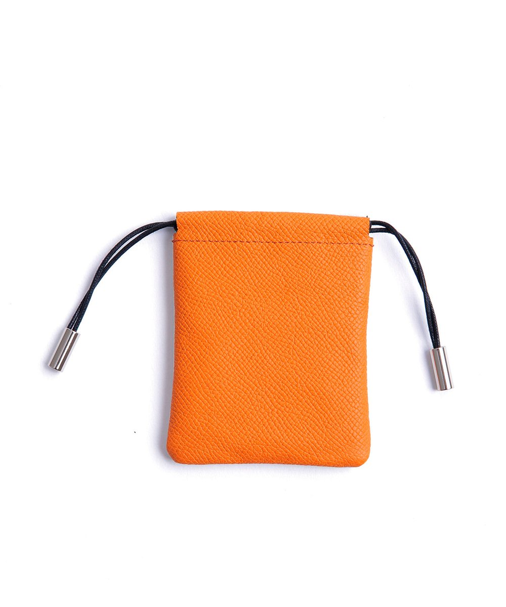 フジタカ ガトー小物 ミニサイズの総革の巾着袋