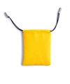 フジタカ ガトー小物 ミニサイズの総革の巾着袋(イエロー)