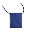 フジタカ ガトー小物 ミニサイズの総革の巾着袋(インクブルー)