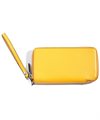 フジタカ デバイス ラウンドファスナー長財布 スマートフォンウォレット(イエロー)