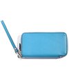 フジタカ デバイス ラウンドファスナー長財布 スマートフォンウォレット(ブルー)