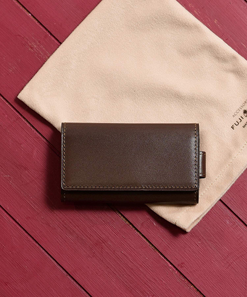 フジタカ デュプイ ボックスカーフ ボックス キーケース 5連 スマートキー対応