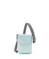 フジタカ ニューポスタ レザーミニショルダーバッグ(ターコイズ)