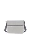 フジタカ ニューポスタ レザーショルダーバッグ B5(グレー)