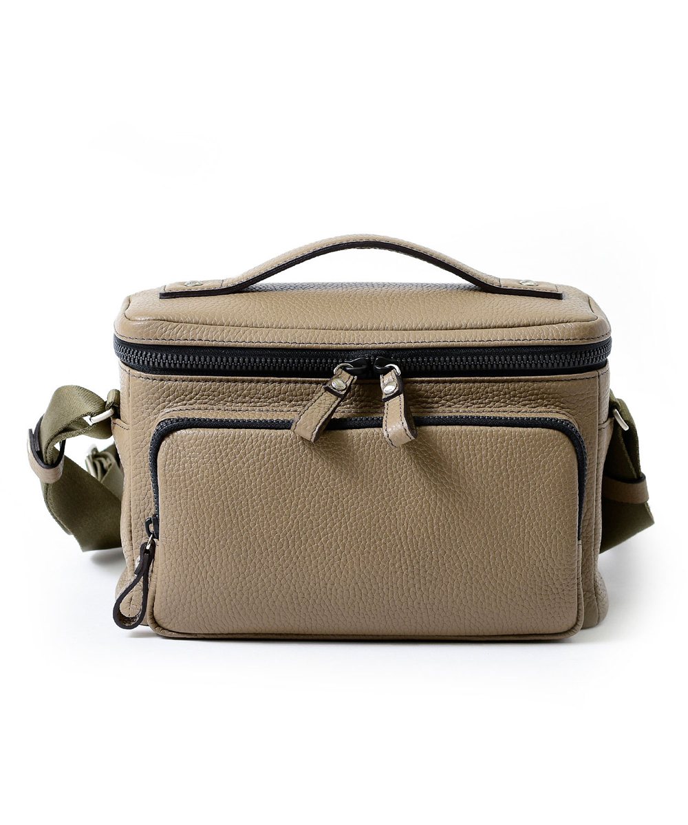 フジタカ ミーツ HIROSHI SEO 旅するバッグ カメラ用インナー付き レザーショルダーバッグ
