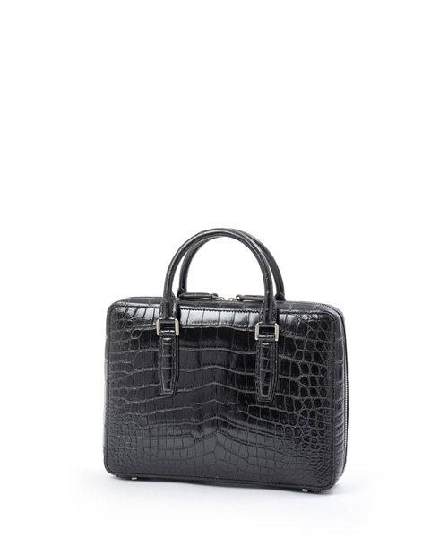 フジタカ ギャラリー 名巧クロコダイル コンパクト ブリーフバッグ B5