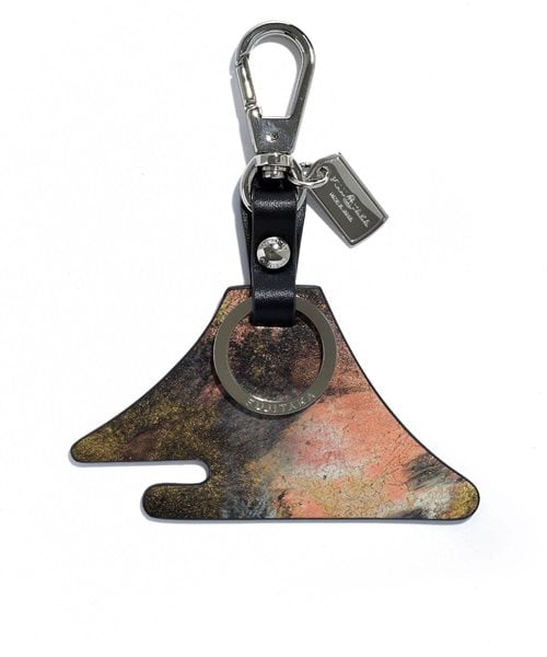 フジタカ ミーツ KYOTO Leather HAKU キーホルダー 【富士山】