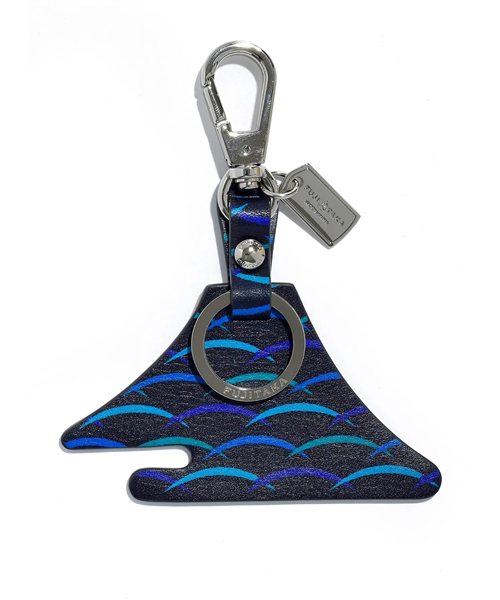 フジタカ ミーツ KYOTO Leather 露芝 キーホルダー 【富士山】