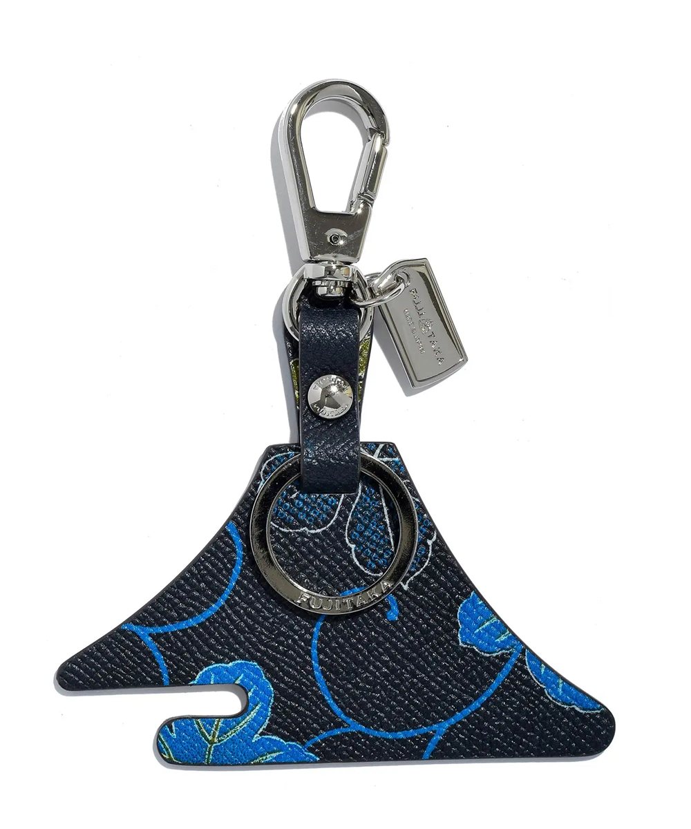 フジタカ ミーツ KYOTO Leather 唐草 キーホルダー 【富士山】